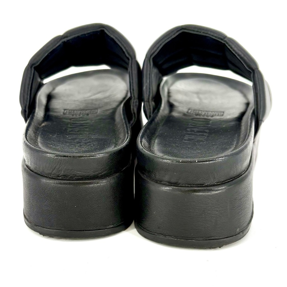 SILENT D Black Quilted Puffy Slide - Picture 6 of 16